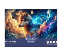 Wolf1000Pieces JigsawPuzzlesanimal ForAdults Colourful Brainteasing Age12+byth Challenging The Impossible Difficult Game Fun, Challenging 38x26cm/1000pcs