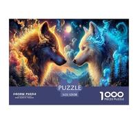 Wolf1000Pieces JigsawPuzzlesanimal ForAdults Colourful LargePiecePuzzles Age12+byth HomeDecoration Uncover The Puzzle 52x38cm/1000pcs