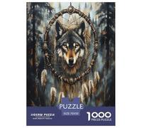 Wolf1000Pieces JigsawPuzzlesAnimal Wolf ForAdult Colourful Brainteasing Age12+byth EducationalGame Uncover The Puzzle 70x50cm/1000pcs