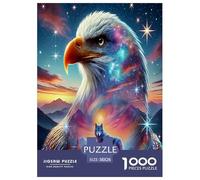 Wolf1000Pieces JigsawPuzzlesAnimal Wolf ForAdults Colourful Brainteasing Age12+byth Challenging The Impossible Difficult Game Fun, Challenging 38x26cm/1000pcs