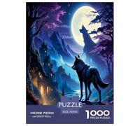 Wolf1000Pieces JigsawPuzzlesAnimal Wolf KidsforAdult Colourful Brainteasing Age12+byth HomeDecoration Uncover The Puzzle 70x50cm/1000pcs