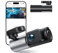 WOLFANG 2.5K Dash Cam with WiFi, 1440P Mini Dashcam with Super Night Vision, Loop Recording, G-Sensor, 170 Wide Angle, 24H Parking Guard, APP Control