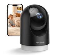 WOLFANG 2K Indoor Camera, Pet Camera with Motion Detection, Wi-Fi CCTV Home Security Camera with Night Vision, Works with Alexa/Google, No Monthly Fee