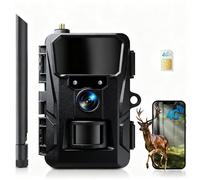 WOLFANG 4G LTE Cellular Wildlife Camera, Connect Nationwide 4G LTE, 2K 48MP Cellular Trail Camera with APP Control, Super Night Vision, 2'TFT Display, 0.2s Trigger, Motion Activated, Waterproof
