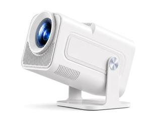 WOLFANG 4K Mini Projector【Built-in Apps/Official Netflix】, 26000 Lumen WiFi 6 Portable Projector with 50% Zoom, 180° Rotatable Smart Home Projector Compatible with TV Stick/iOS/Android/PC/PS5/HDMI/AV