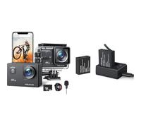WOLFANG Action Cam GA100 4K30FPS with 32GB & Battery Charger Set