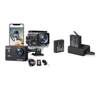 WOLFANG Action Cam GA300 4K60FPS with 32GB & Battery Charger Set