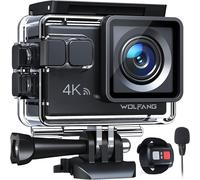 WOLFANG Action Camera 4K 20MP GA100, Waterproof 40M Underwater Camera for Sno...