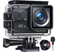 WOLFANG Action Camera 4K 20MP GA100, Waterproof 40M Underwater Camera for Snork