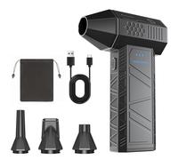 WOLFANG Compressed Air Duster-110,000 RPM, Super Power Cordless Air Duster, 3-Gear Adjustable Mini Blower with Fast Charging, Dust Blower for Computer, Laptop, Keyboard, Camera, Car & Outdoor