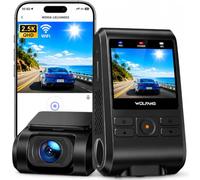 WOLFANG Dash Cam Front, 1440P Mini WiFi DashCam for Cars, 2’’ IPS Car Camera with SD Card, Dash Cam with Parking Monitor, Night Vision, WDR, 170° Wide Angle, G-Sensor, Loop Recording, APP Control