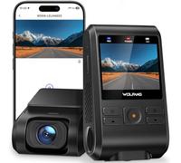 WOLFANG Dash Cam Front, 1440P Mini WiFi DashCam for Cars, 2’’ IPS Car Camera with SD Card, Dash Cam with Parking Monitor, Night Vision, WDR, 170° Wide Angle, G-Sensor, Loop Recording, APP Control