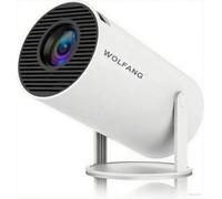 WOLFANG Mini Projector【Built-in Apps & WiFi 6】1080P FHD Portable Projector with Bluetooth & Auto Vertical Keystone, 180° Rotatable Projection for Bedroom Compatible with iOS/Android/PC/TV Stick