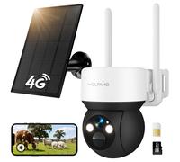 WOLFANG No WiFi Security Camera, 4G Trail Camera with SIM Card, Wildlife Came...
