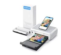 WOLFANG Photo Printer, Instant Photo Printer with 54 Sheets(4"x6"), Support WiFi Connection, Creative Photo Editing Apps, for iOS/Android Smartphone