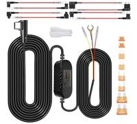 WOLFANG Wire Hardwire Kit, Compatible with WD02/WD03/WD04 /WD05/iD100N/iD220/iD240 Dash Cams, Hidden Cable for Tidy Installation, Easy Install-Inbuilt Voltage Limiter - Fit Dashcam