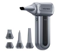 WOLFBOX MF70 Compressed Air Duster - 110000RPM Extended Battery Life Electric Air Duster, Super Power Blower, Cordless 3-Gear Adjustable Compressed airleaner for PC, Keyboard, Outdoors & Car Cleaning