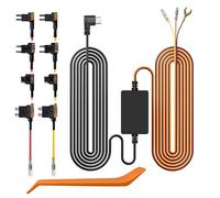 WOLFBOX Type-C/USB C Hardwire Kit for i07/G840S/G850/G840H/G900/G930 Mirror Dash Cam, Parking Monitor with Multiple Size connectors