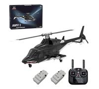 WOLFBUSH AW-911 Air - wolf RC Helicopter with GPS, 2.4GHz 9CH Brushless Helicopter with Smart Flight Modes, Visual Positioning, Durable Blades & Long Flight Time for Adults