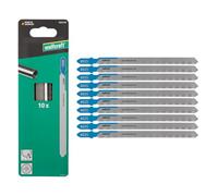 wolfcraft 10 Jigsaw Blade - Fine Cuts - HSS Blade with T-Shank - Ideal for Steel, Copper and Aluminium Pipes up to a Diameter of 110 mm and a Wall Thickness of 3 mm - 8025100