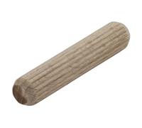 wolfcraft 150 Wood Dowel Pins, Ø 8 mm - Grooved Beech Dowels | Made from dried beech wood per DIN 68150. Ideal for sturdy wood joints, Dowelmaster and jigs. 2907000