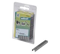 wolfcraft 2,000 Broad Back Staples Type 050 6 mm I 7010000 I Ideal for fastening fabric, textiles and thin strips of wood