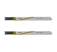 wolfcraft 2 HCS Jigsaw Blades, U-shank, wood, clean cut I 3541000