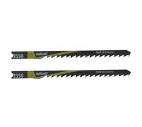 wolfcraft 2 HCS Jigsaw Blades, U-shank, wood, fast rough curved cut I 3550000