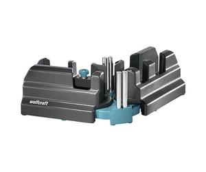 wolfcraft 2-in-1 Mitre Block & Bevel Gauge for Precise Skirting Board Cuts | Adjustable angle finder and cutting guide for 85 to 180 degree corners, ideal for gap-free skirting joints. 6948000