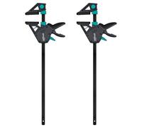 wolfcraft 2 One-Hand Clamps PRO MAX - 450 mm Clamping Width & 250 kg Force