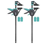 wolfcraft 2 PRO Clamps - for Precise Alignment and securing of decking Boards Before and During Screw Fixing - 8679060