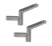 wolfcraft 2 Quick Clamps I 6176000 I for Quickly Fastening workpieces on All Tables with 20 mm Holes