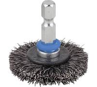 Wolfcraft 2148000 Steel Wire Disc Brush Ø115x22.2mm 1pc Durable