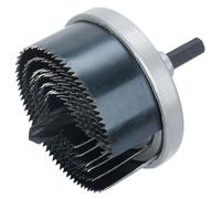 Wolfcraft 2165000 Hole Saw Set Metal Body, Steel Blade 25 to 65 x ...