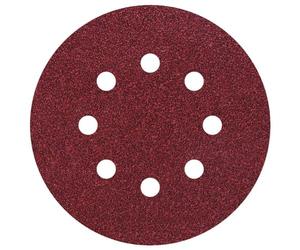 wolfcraft 25 Easy-Fix Sanding Discs for Wood/Metal, Ø 125 mm, grain 80 I 2070100