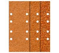 wolfcraft 25 sanding strips perforated I 1959100 I 93 x 230 mm, grit 40, 80, 120 I Robust sanding discs for orbital sanders for wood or metal