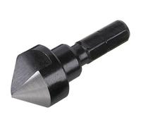 wolfcraft Conical Countersink Set, Ø 12-19 mm, Hexagon Shank, 3 Pcs. I 2584000 I For countersinking of drill holes for flush screw connections in wood, non-ferrous metal and plastic