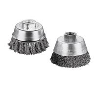 Wolfcraft 2702000 Wire Cup Brush Stainless Steel Wavy ø 65mm