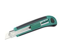 wolfcraft 2C Plastic Snap-Off Blade Knife, 18 mm I 4138000 I Knife for Hobby and Household use