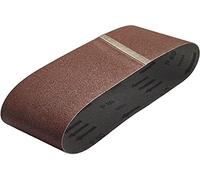 wolfcraft 3 Fabric Sanding Belts 100 x 560 mm, grain 80 I 1936000