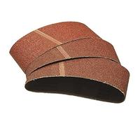 wolfcraft 3 Fabric Sanding Belts 76 x 457 mm, Grain 180 I 1897000