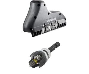 wolfcraft 3-fold edge planer incl. screw attachment for depth-limited screwing of plasterboard