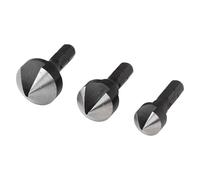 wolfcraft 3-Piece Conical Countersink Set, Ø 12-19 mm, Hexagon Shank