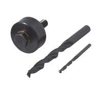 wolfcraft 3-Piece Hole Cutter Set Ø 35 mm for Stainless Steel Sinks