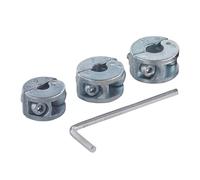 wolfcraft 3-Piece Universal Depth Stop Set for 6, 8, and 10 mm Wood Drills