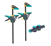 wolfcraft 3-Piece XL One-Hand Clamp Set - EHZ PRO Quick-Release Clamps