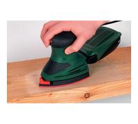 Wolfcraft 3118000 Easy Fix Sanding Discs with 40/ 80/ 120 Grain Corundum Grit includes 95mm Delta Sanding Sheet/ Base Sanding Sheet (Pack of 15)