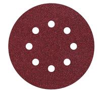 Wolfcraft 3180000 Sanding Discs 24 Grit Hook & Loop 125mm Diameter 5pk