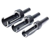 wolfcraft 3385404 Treated Steel Tapered Plug Cutters Set, 3-Piece