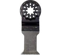 wolfcraft 35 mm HCS Pushcut Saw Blade Expert, Starlock for Wood & Laminate | Durable straight-edge cutter for precise small recesses in softwood. High force transmission receptacle. 4238000